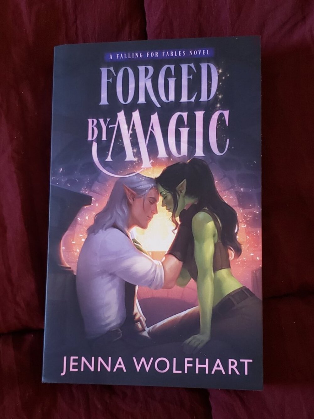 Forged in Magic by Jenna Wolfheart cozy romantasy paperback